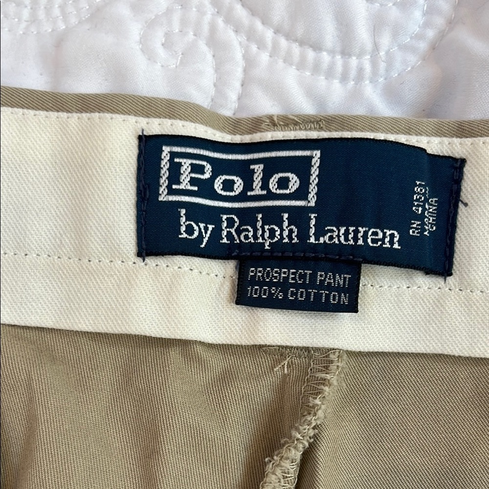 Men's, Polo Ralph Lauren, Prospect Pant, Tan Pants, size 40/30 - Picture 5 of 5
